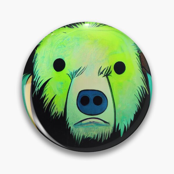 Item preview, Bear in neon green designed and sold by bearden-designs.