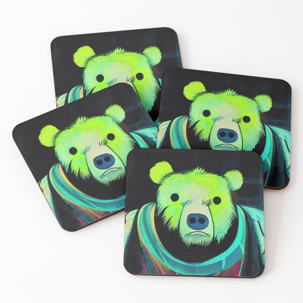 Item preview, Bear in neon green designed and sold by bearden-designs.