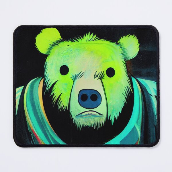 Item preview, Bear in neon green designed and sold by bearden-designs.