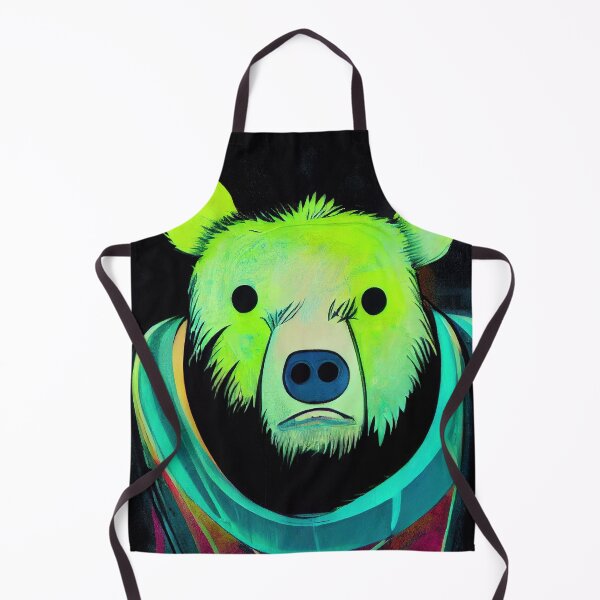 Item preview, Bear in neon green designed and sold by bearden-designs.