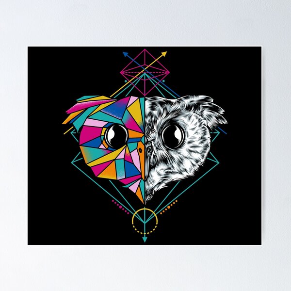 Item preview, Geometric Owl designed and sold by eggzoo.