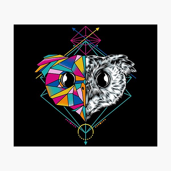 Item preview, Geometric Owl designed and sold by eggzoo.