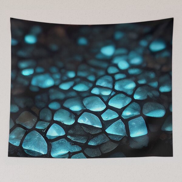 Item preview, bioluminescence crystals glowing designed and sold by artfullyprompt.