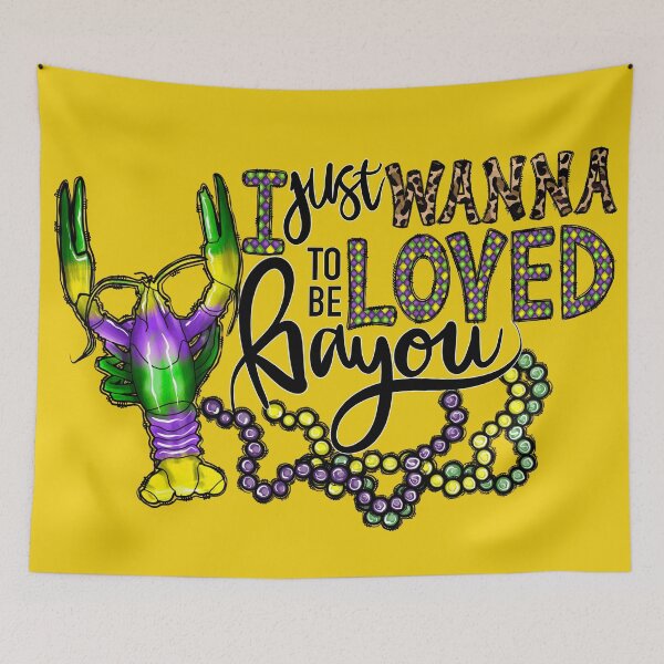 Item preview, Mardi Gras: I just wanna be loved by you designed and sold by LeJeuneGifts.