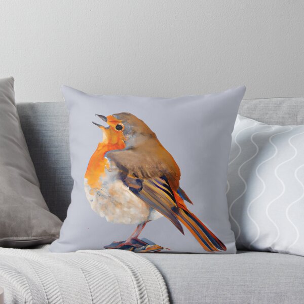 Item preview, Watercolor robin bird, robin portrait, bird portrait, watercolor portrait, robin red breast designed and sold by Artsareus.