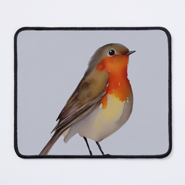 Item preview, Watercolor robin red breast bird, robin portrait, bird portrait, watercolor portrait, robin red breast designed and sold by Artsareus.