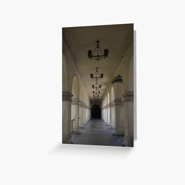 Walking The Hallways At Balboa Park - 1 © Greeting Card