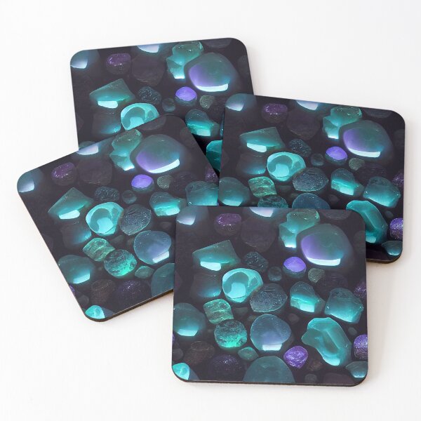 Item preview, bioluminescence of gemstones designed and sold by artfullyprompt.