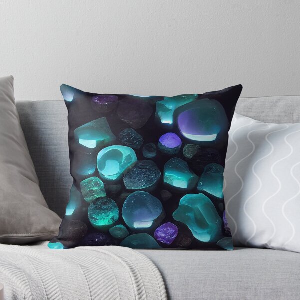 Item preview, bioluminescence of gemstones designed and sold by artfullyprompt.
