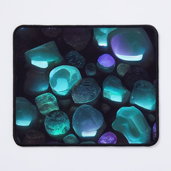 Item preview, bioluminescence of gemstones designed and sold by artfullyprompt.