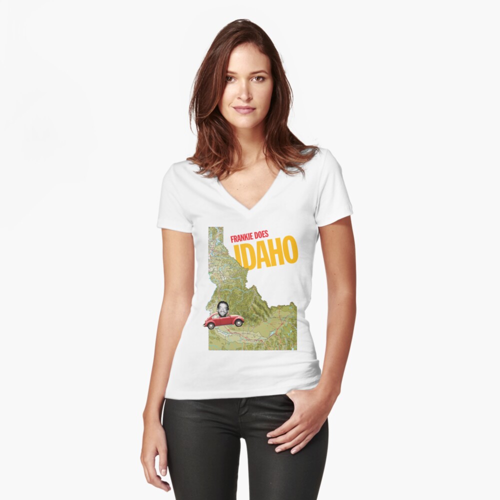 Item preview, Fitted V-Neck T-Shirt designed and sold by frankmoore.