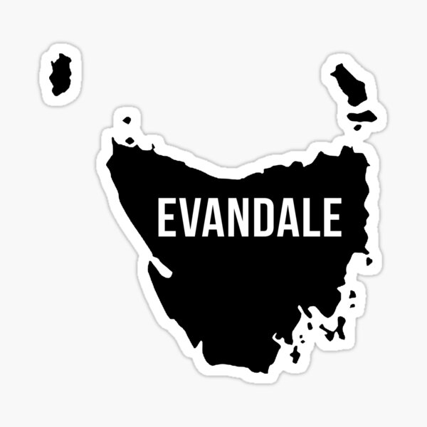 "Evandale, Australia Silhouette" Sticker for Sale by CartoCreative