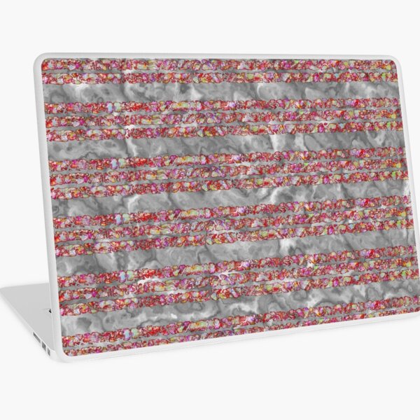 Item preview, Rainbow Striping on Gray Marble designed and sold by AbstraktTheArt.
