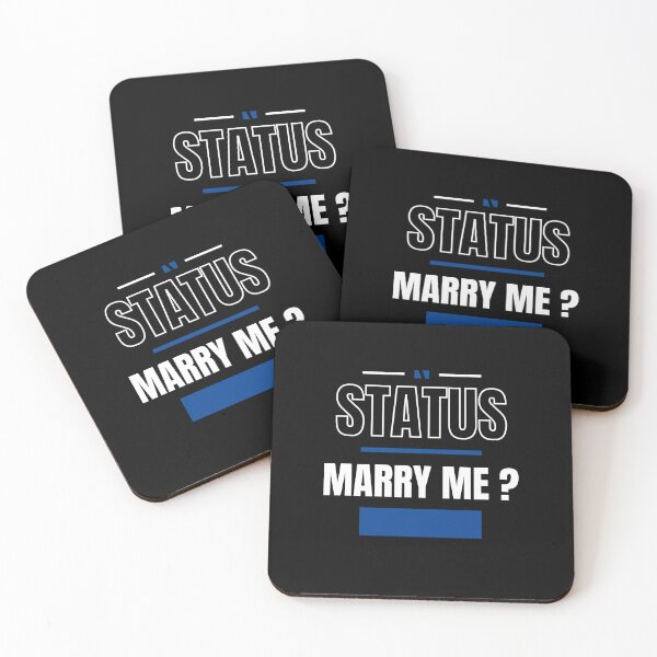 Item preview, MARRY ME? - FUNNY AND QUIRKY RELATIONSHIP STATUS designed and sold by JakNJill.
