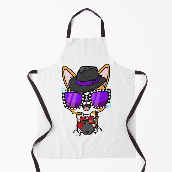 Item preview, Rock and roll Corgi playing drums designed and sold by Pet Station.