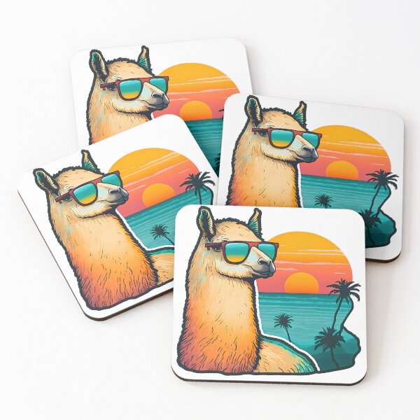 Item preview, Sunset Llama | Vintage Llama | Summer Llama | Beach Llama  designed and sold by CosmicLoots.