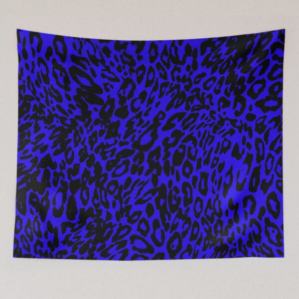 Item preview, elegant blue black leopard texture designed and sold by fowons.