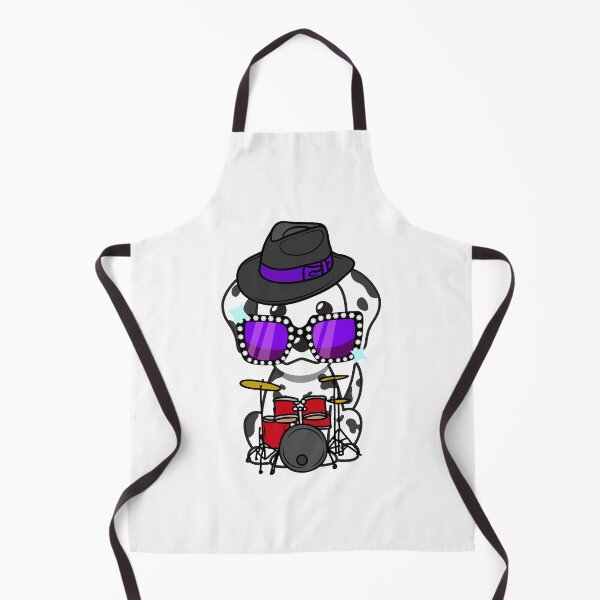 Item preview, Rock and roll Dalmatian playing drums designed and sold by Pet Station.