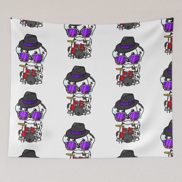 Item preview, Rock and roll Dalmatian playing drums designed and sold by Pet Station.