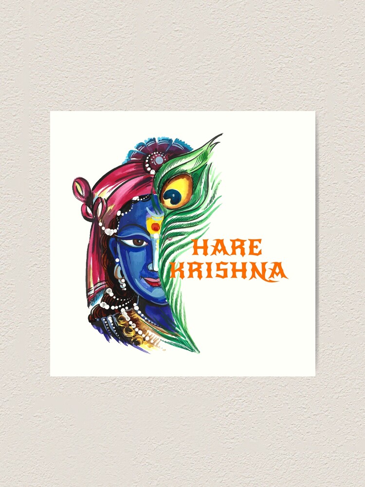 Krishna 3_24x24Square acrylic painting on canvas