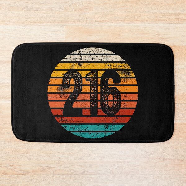 Item preview, Distressed Vintage Sunset 216 Area Code designed and sold by Gold Wings Tees.