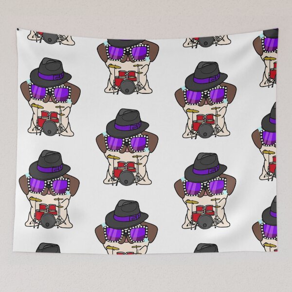 Item preview, Rock and roll Pug playing drums designed and sold by Pet Station.