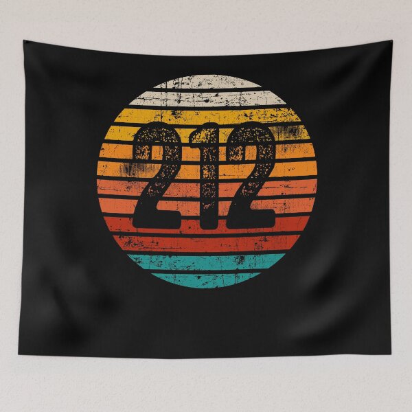 Item preview, Distressed Vintage Sunset 212 Area Code designed and sold by Gold Wings Tees.