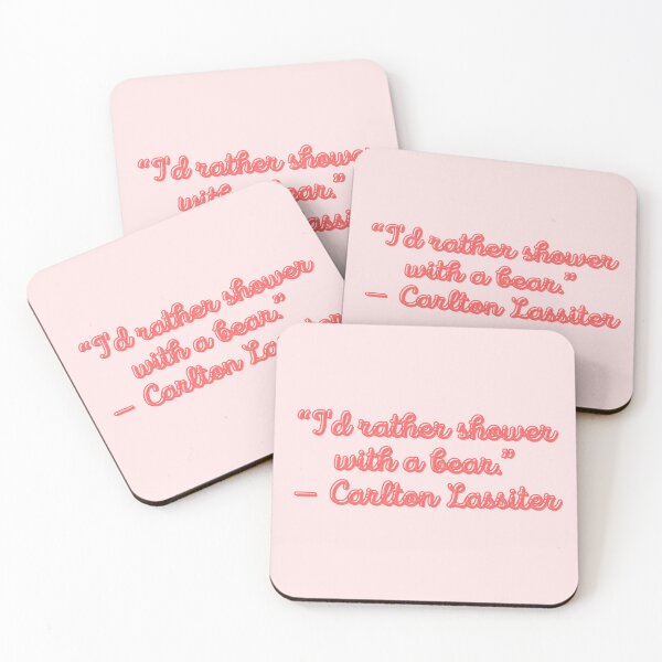 Item preview, Psych Quote - “I'd rather shower with a bear.” — Carlton Lassiter designed and sold by Artful-Julia.