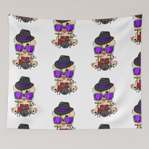 Item preview, Rock and roll retriever playing drums designed and sold by Pet Station.