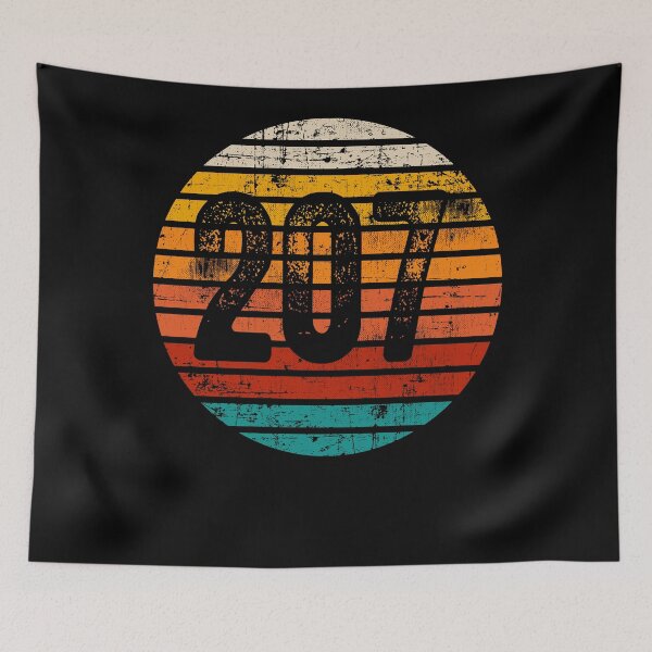 Item preview, Distressed Vintage Sunset 207 Area Code designed and sold by Gold Wings Tees.