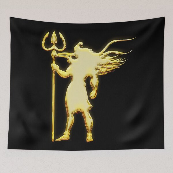 Item preview, lord shiva 3d art black t-shirt | lord shiva 3d art designed and sold by KARTICK DUTTA.