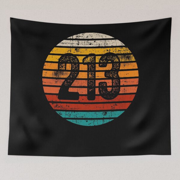 Item preview, Distressed Vintage Sunset 213 Area Code designed and sold by Gold Wings Tees.