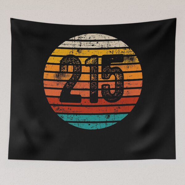 Item preview, Distressed Vintage Sunset 215 Area Code designed and sold by Gold Wings Tees.