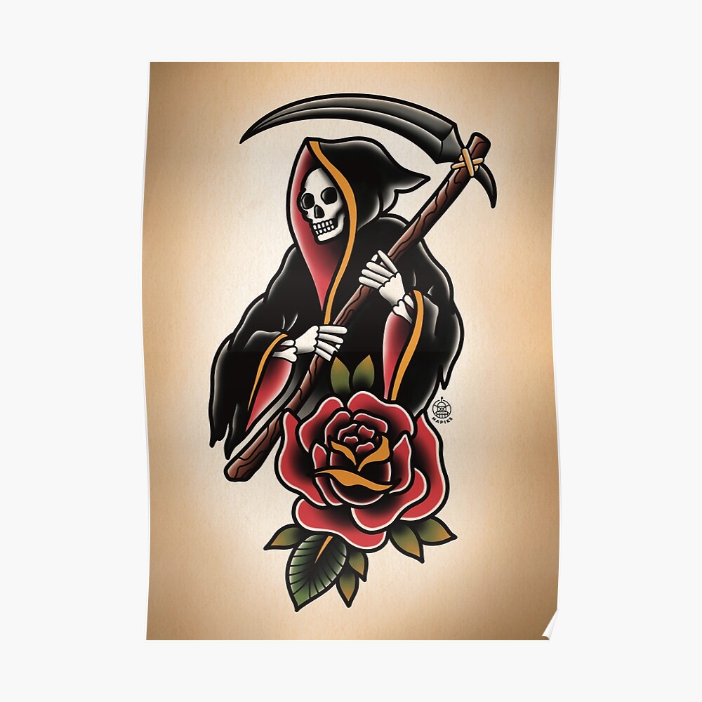 29 Cool Grim Reaper Tattoo Designs