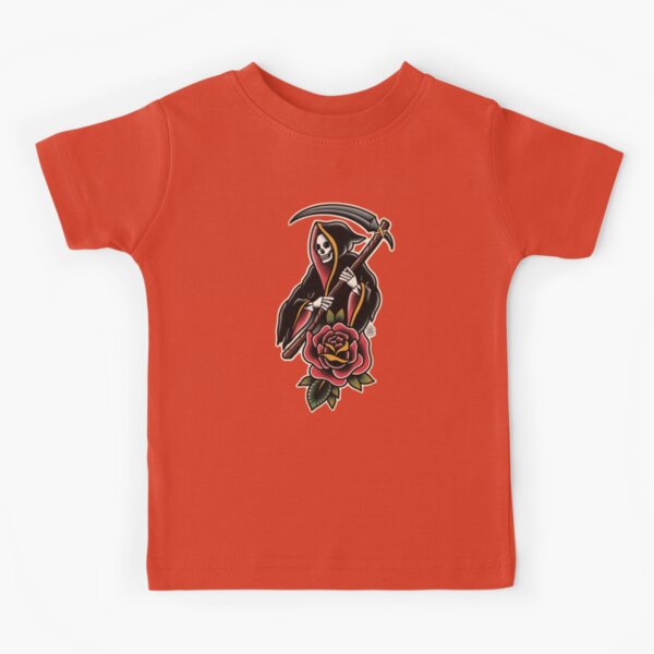 Grim Reaper Tattoo Kids T-Shirt for Sale by napiks