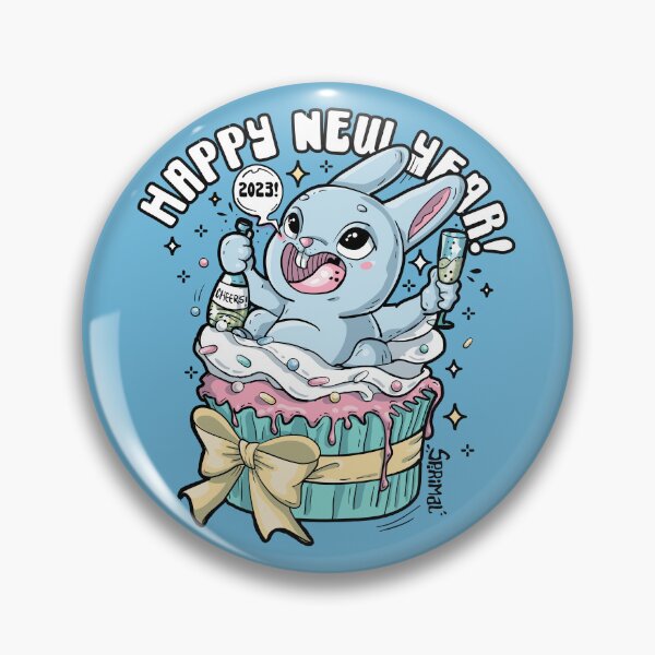 Item preview, Happy New Year 2023 bunny designed and sold by SPIRIMAL.