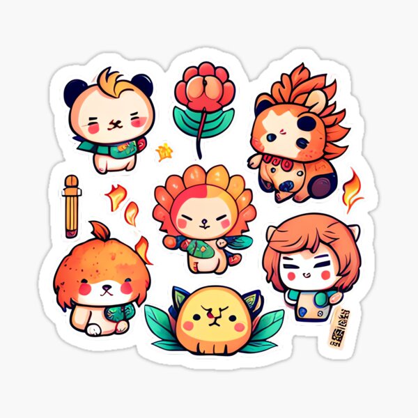 Cute Chinese New Year Stickers 2023 Cute Chibi Lion Stickers For Chinese New Year Lunar New 3776