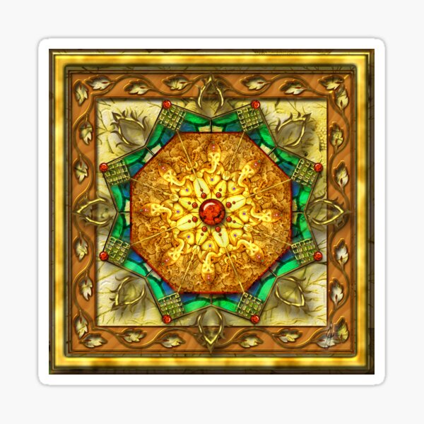 Lord Ganesha Mandala Sticker