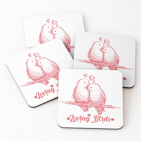 Item preview, loving birds | love birds | happy birds | couple birds design art designed and sold by tshirtsdesign9.