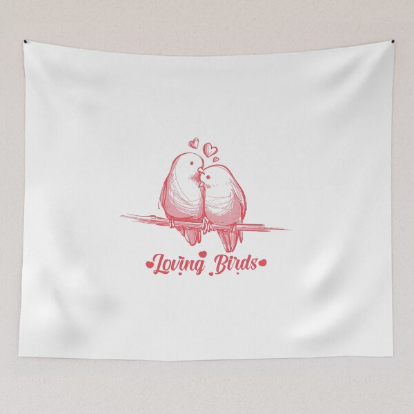 Item preview, loving birds | love birds | happy birds | couple birds design art designed and sold by tshirtsdesign9.