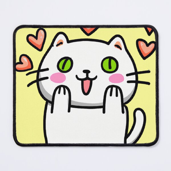 Item preview, Struck By Love, Lovestruck cat, a Cute gift for Valentines Day designed and sold by Color-Me-Blue.