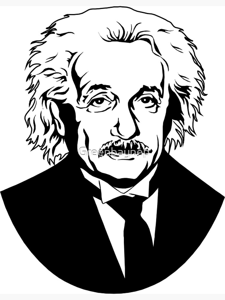 Disover Albert Einstein Premium Matte Vertical Poster
