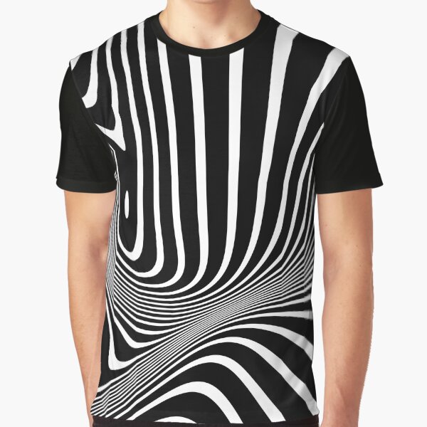 Item preview, Retro Shapes And Lines Black And White Optical Art designed and sold by artsandsoul.