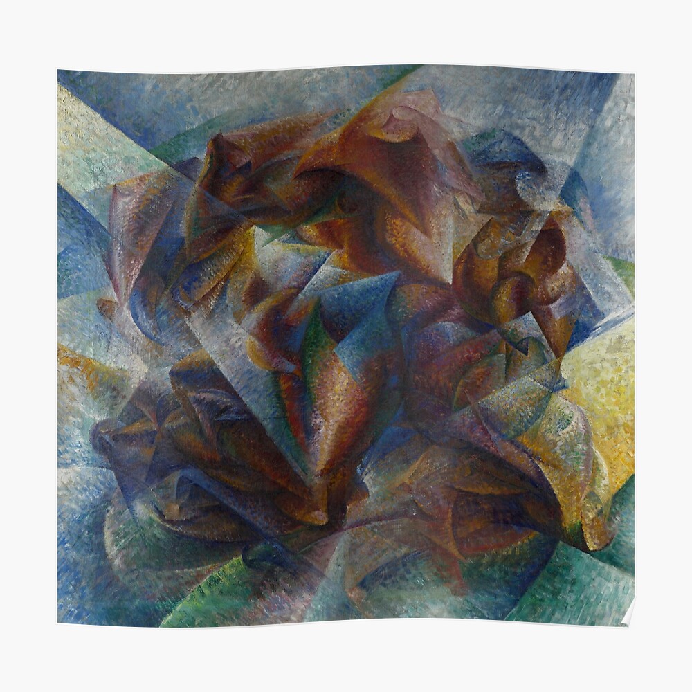 "Dynamism of a Soccer Player by Umberto Boccioni" Poster