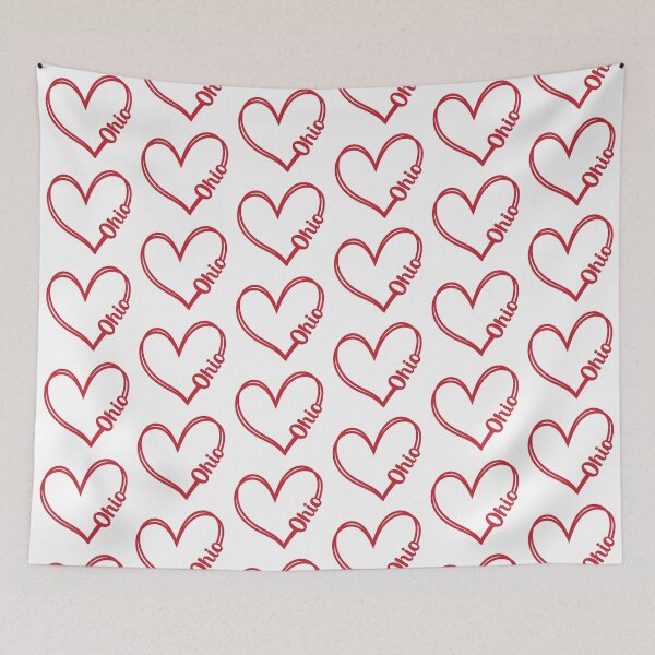 Item preview, Heart Ohio Line Art designed and sold by mrtraz.