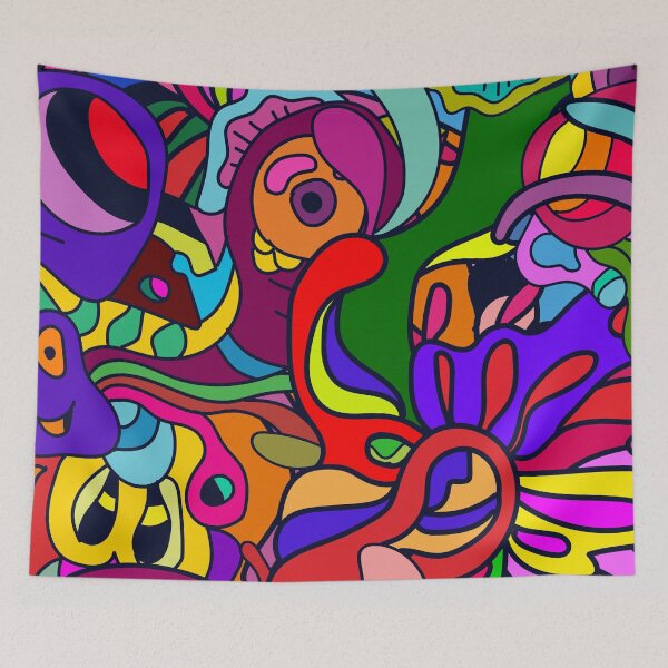 Item preview, Show hidden beauty doodle pattern designed and sold by DJava-ArtO.