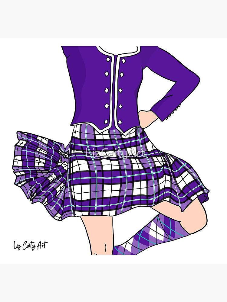 Bolsa de tela for Sale con la obra «Highland Dancer Morado