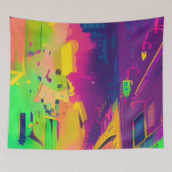 Item preview, Vibrant Street at Night designed and sold by Arkneer.