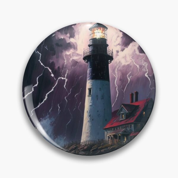 Item preview, Lighthouse during a stormy night. designed and sold by Kai Saarto.