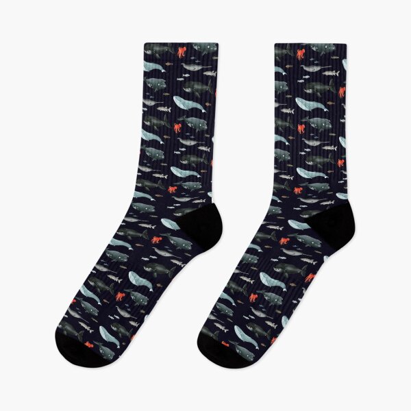 Item preview, Pattern with whales and fishes / underwater world designed and sold by Corinna Arauner.
